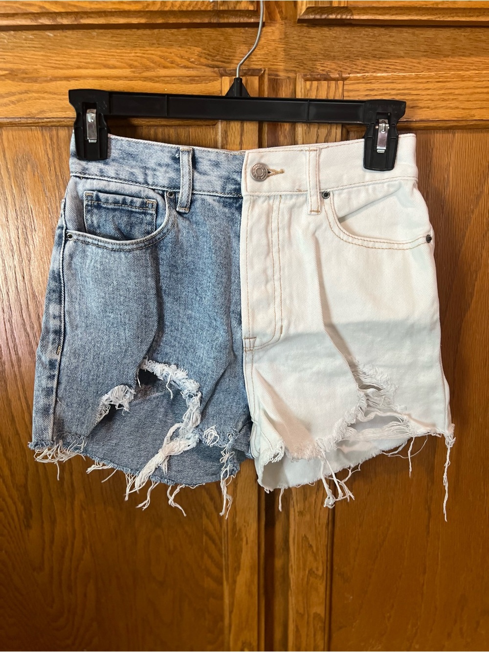 Pacsun Two Colored Denim Shorts